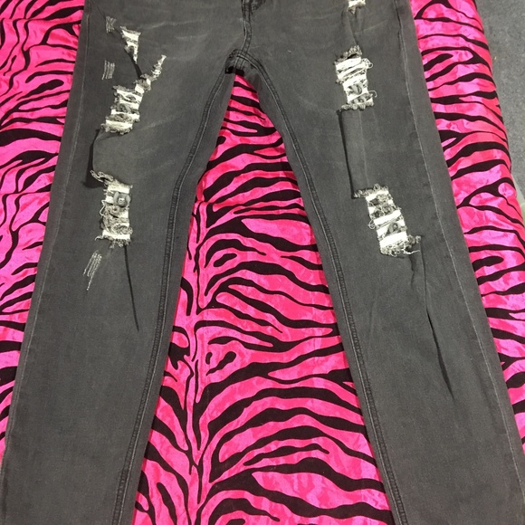 Men’s Distressed Black Heans Size Large - Picture 1 of 3